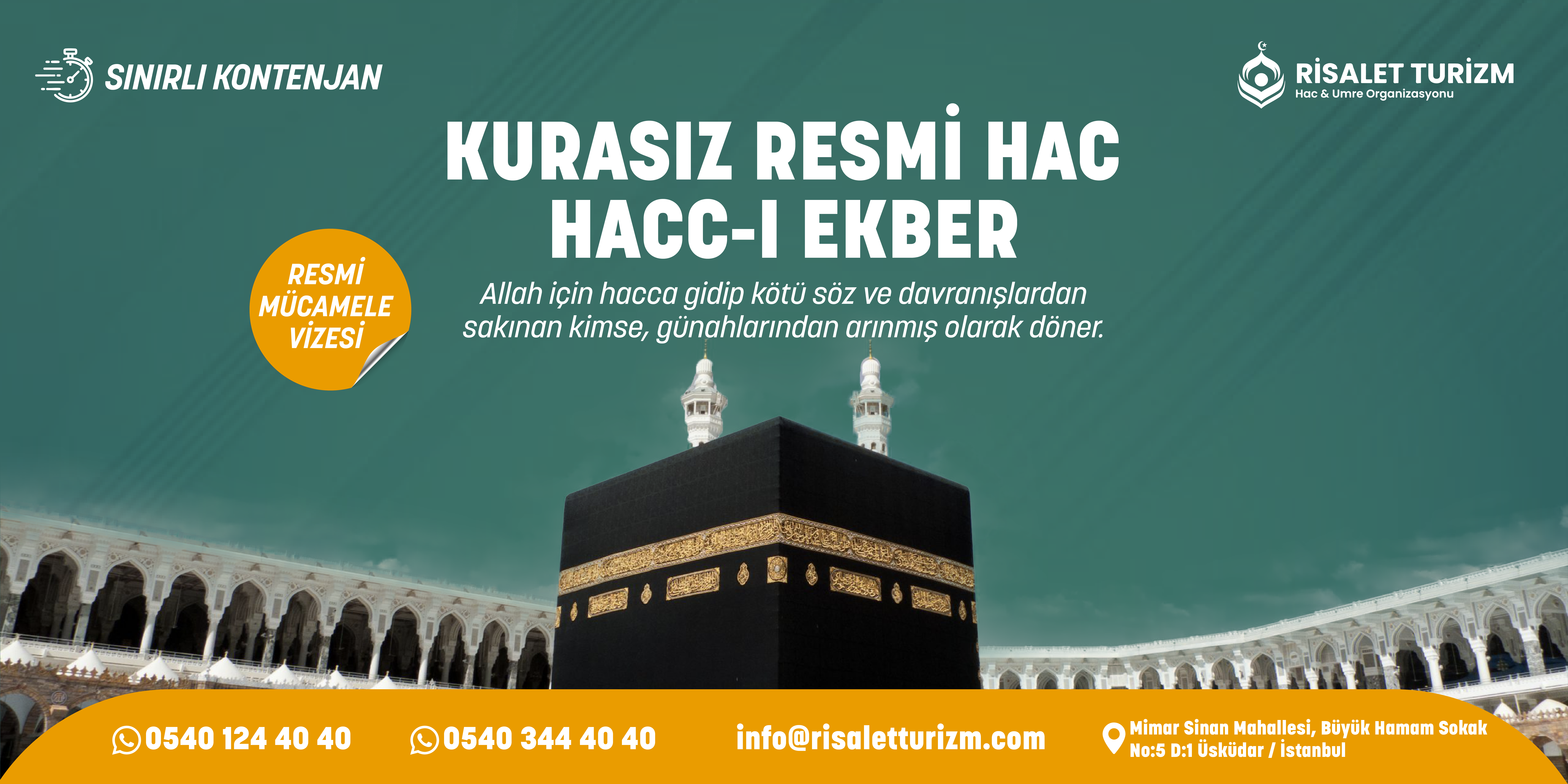 Kurasız Hac Fiyatları | Risalet Turizm kurasiz resmi hac | Risalet Turizm